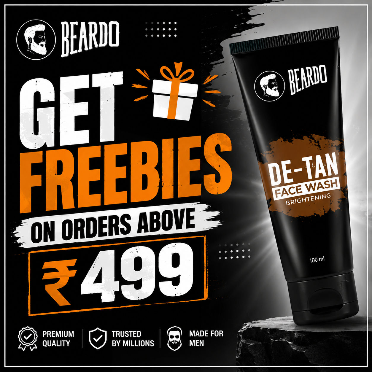 Beardo : Free Gift on Orders Above ₹499