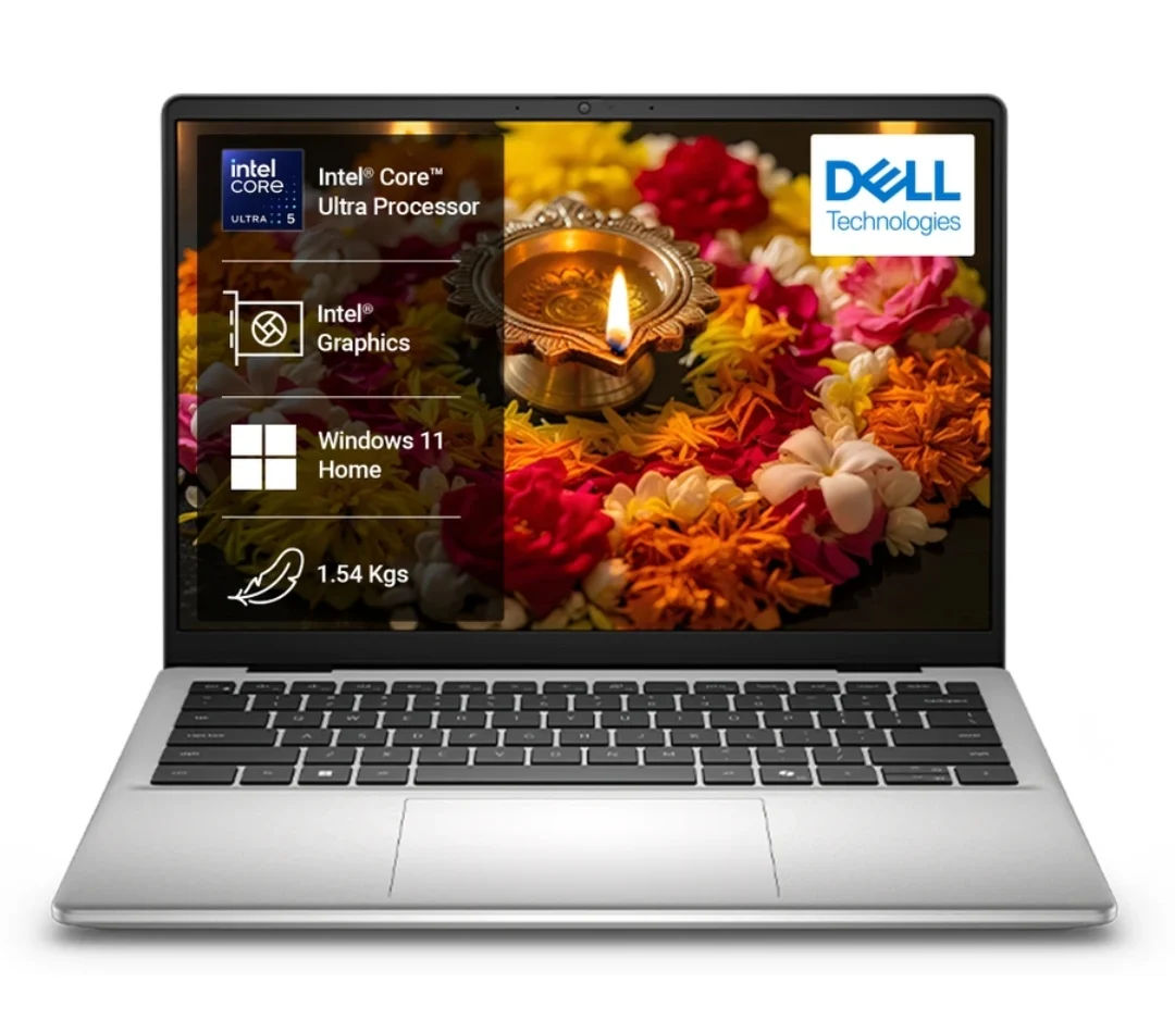 DELL 14 AI PC Intel Core Ultra 5 225U - (16 GB/512 GB SSD/Windows 11 Home) 14 D14260 Thin and Light Laptop on Flipkart