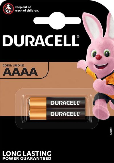 DURACELL SPECIALTY ALKALINE AAAA BATTERIES 1,5V, Pack of 2 Battery