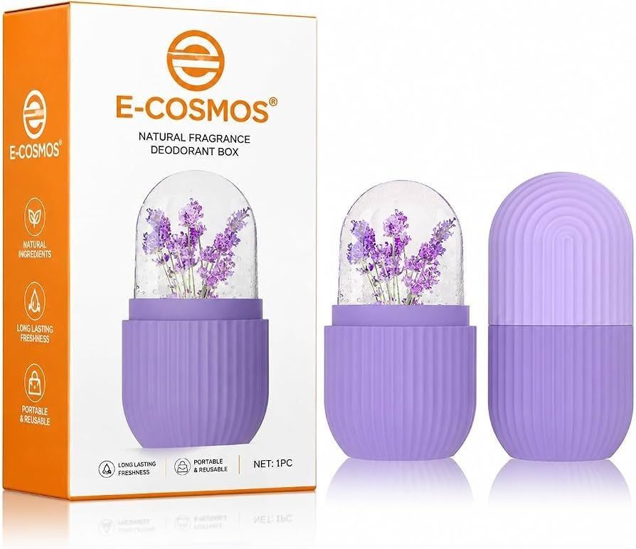 E-COSMOS® Ice Face Roller Silicone Facial Cube for Eyes Neck Massage Remove Dark Circle Pore Shrink Face Beauty Skin Care Ice Mould Kitchen Tools (Multicolor)