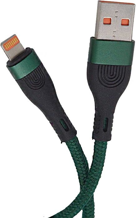SYGA USB Cable for Apple iPhones, 6A, Green - 2 Meters