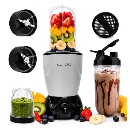 Nutri 500W Portable Juicer Mixer Grinder, Silver, 3 Jar