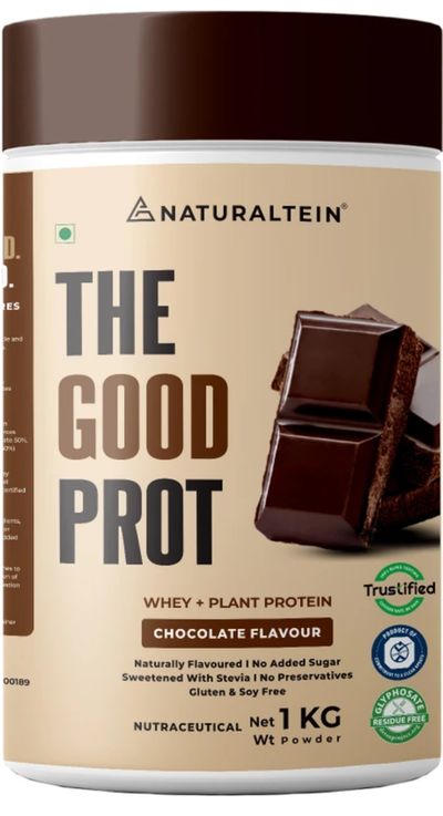 NATURALTEIN Good Prot 1kg Chocolate | 22g Protein (1 kg, Chocolate)