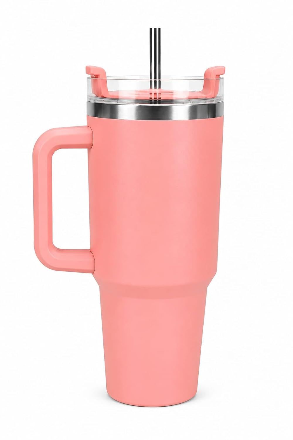 1200ml Stainless Steel Vacuum Insulated Tumbler | Travel Water Cup (Peach) | 1200ml Capacity, Vacuum Insulated, Stainless Steel Body, Hot and Cold Use, Reusable, Travel Friendly