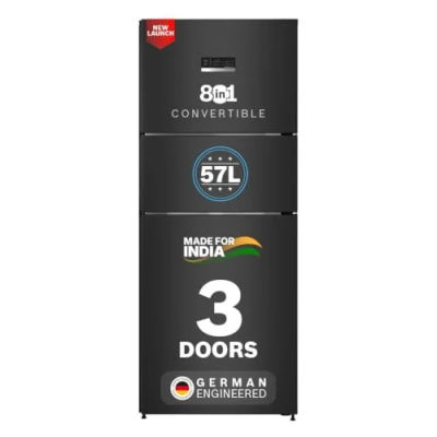 Bosch 302L 3-Star Triple Door Convertible Refrigerator - Cosmic Steel (2026 Model)