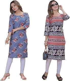 Upto 93% Off on PRAZVIKA Women Pack of 2 Kurta