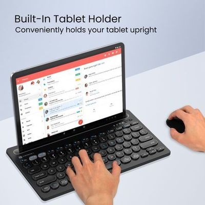 Portronics POR 2192 Bluetooth, Wireless Handheld Laptop Keyboard Compatible with Desktop, Laptop, Mac with Dual Connectivity