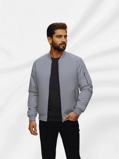 Mia Fashion Men Solid Casual Jacket