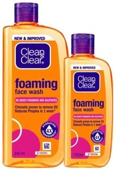 Clean & Clear Foaming Face Wash - 390ml Combo
