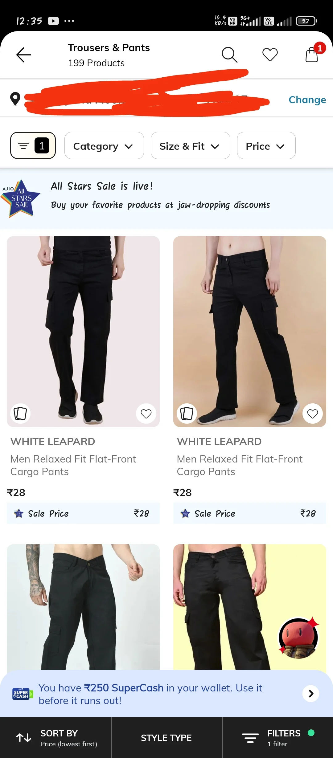 Ajio loot. 28 rs pant