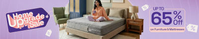 Home Upgrade Sale | Get up to 65% off + Additional 7% off with bank offers.