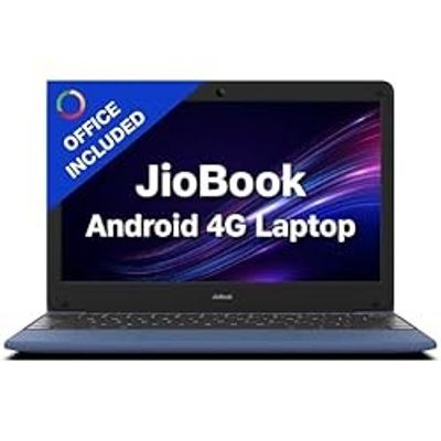 JioBook 11 with Lifetime Office | Android 4G Laptop Mediatek 8788 (JioOS) | Octa-core | 4GB RAM | 64 eMMC Storage