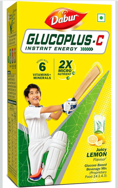 Dabur Glucoplus C Instant Powder Energy Glucose (LemonFlavour) - 1kg | Replenishes Energy with 6 Added Vitamins and Minerals