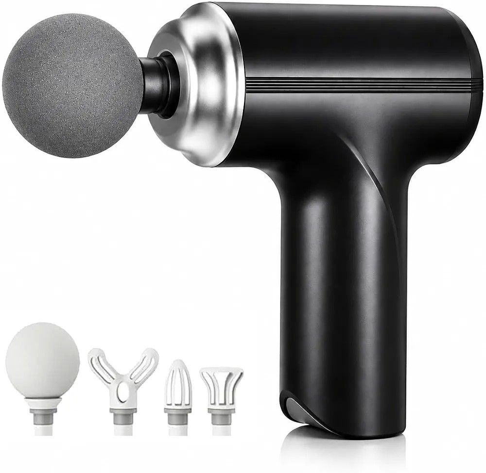 Bouncefit MG-203 Portable Handheld Electric Massage Gun | Body Massager for Pain Relief