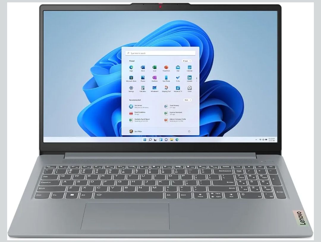 Lenovo IdeaPad Slim 3 Ryzen 7 5825U 15.6" (39.6cm) FHD Thin and Light Laptop (16GB RAM/512GB SSD/Integrated AMD Radeon Graphics/Windows 11/ Office 2024/Grey/1.6Kg), 82XM01CBIN