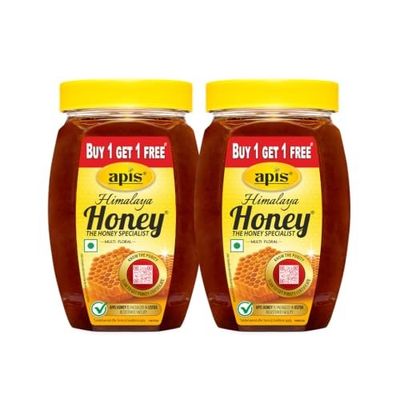 Apis Himalaya Honey, 500g (Pack of 2) | Pure and Natural Himalayan Honey | No Added Sugar | No Adulteration | Rich Taste | Healthy Natural Sweetener for Daily Use