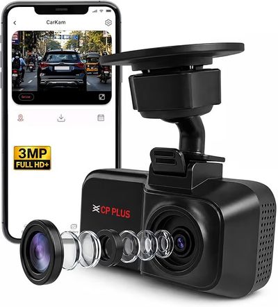 CP PLUS Dash Cam for Car CP-W310 | 2K 3MP Full HD+ Single Channel Dashcam | 1296P Recording |