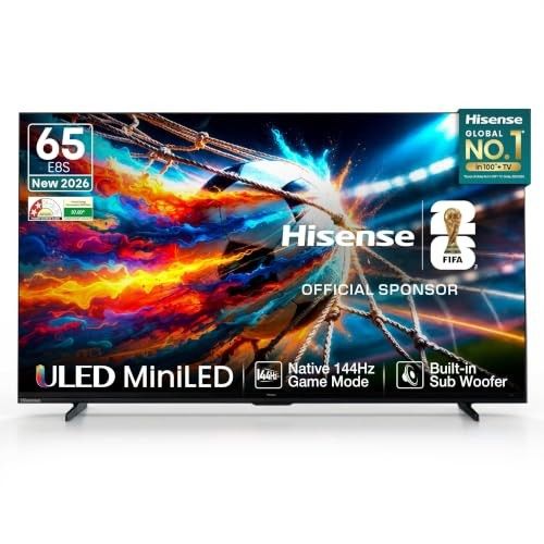 Hisense 164 cm (65 inches) E8S Series ULED MiniLED Smart TV 65E8S (Black)