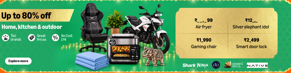 Amazon Great Indian Festival - Up to 80% OFF Home, Kitchen & Outdoors