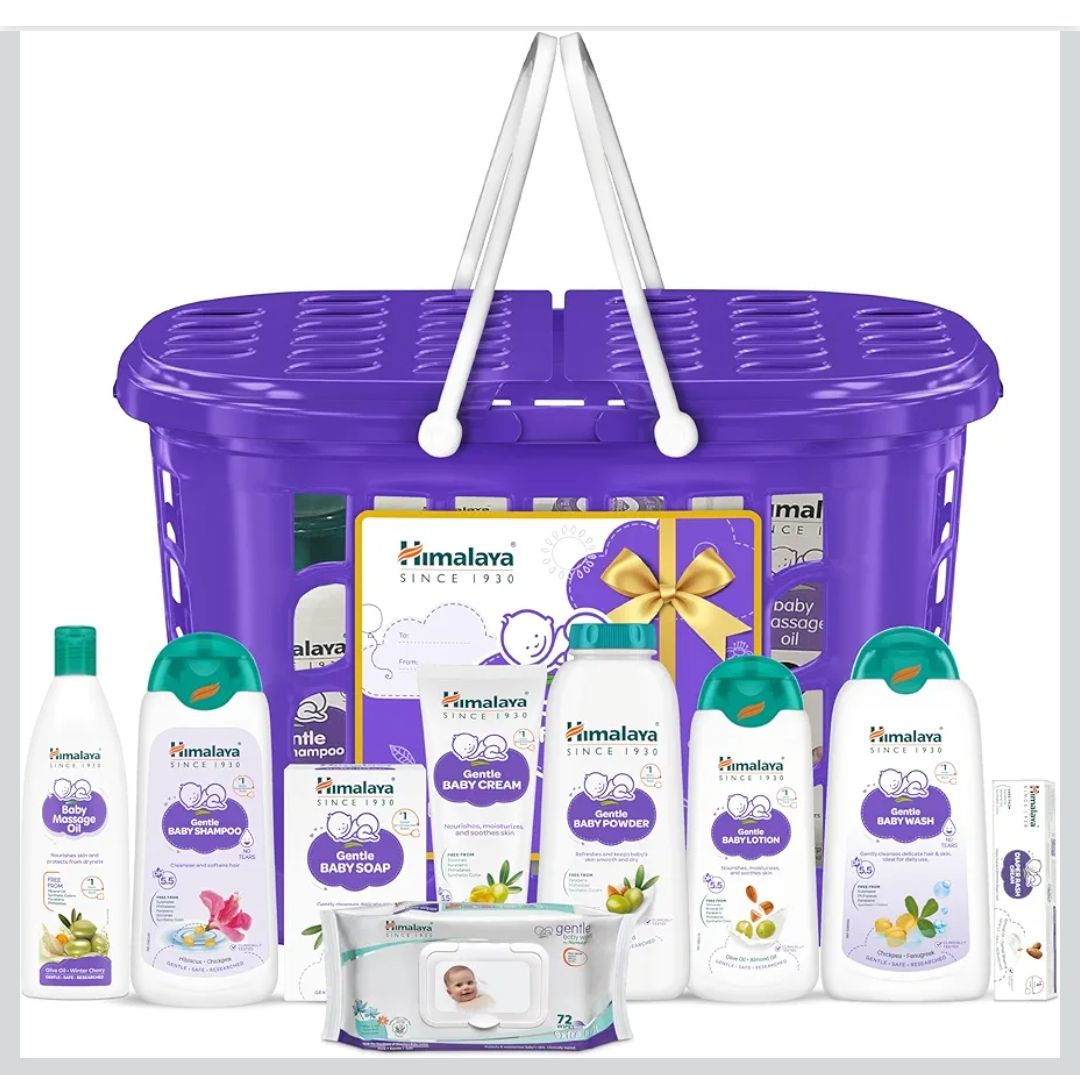 Himalaya Happy Baby Gift Pack 9s with Newborn Baby Essentials | No. 1 Doctor Recommended Brand