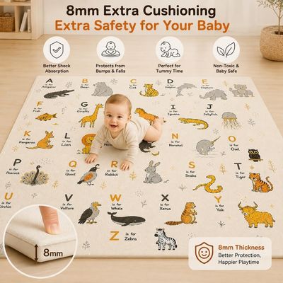 Baby playmat 6.5ft×4.5ft 8mm thickness @ 999