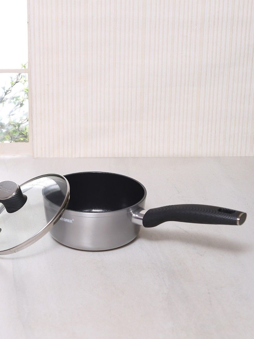 Buy BERGNER Silver Sauce Pan With Lid - Pan for Unisex 7698799 | Myntra