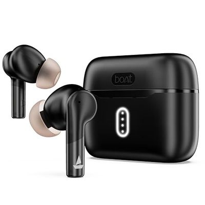 boAt Airdopes 141 Gen 2, 4 Mics ENx Tech, 48 Hrs Playback, Free Music Streaming,TWS Ear Buds Wireless Earphones with mic (Active Black)