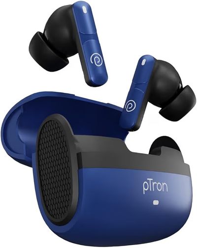 pTron Bassbuds Blaze in-Ear TWS Earbuds w/ 13mm Drivers, 50Hrs Playtime