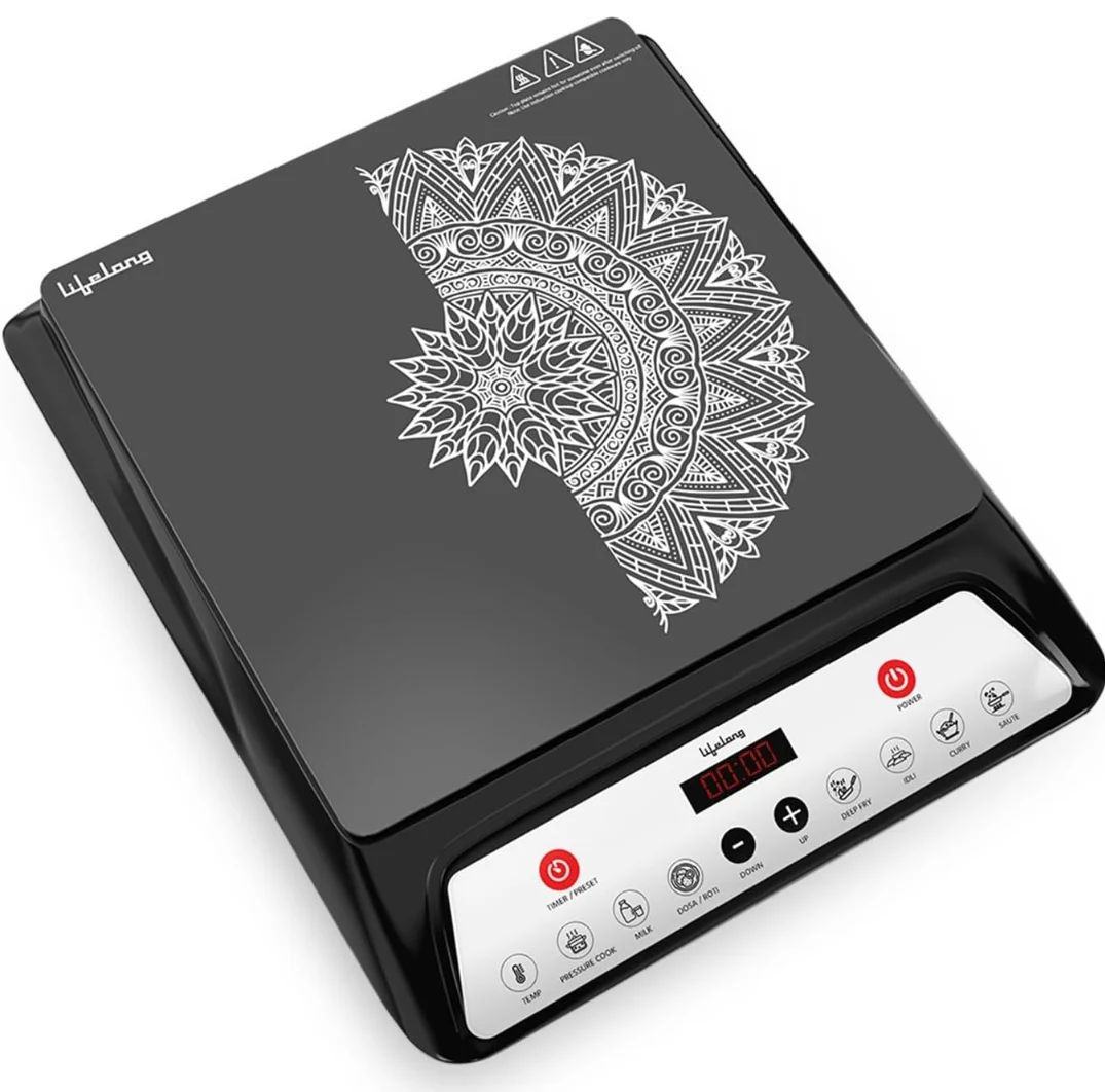 Lifelong 1800 Watt Induction Stove With Surge Protection, Electric Induction