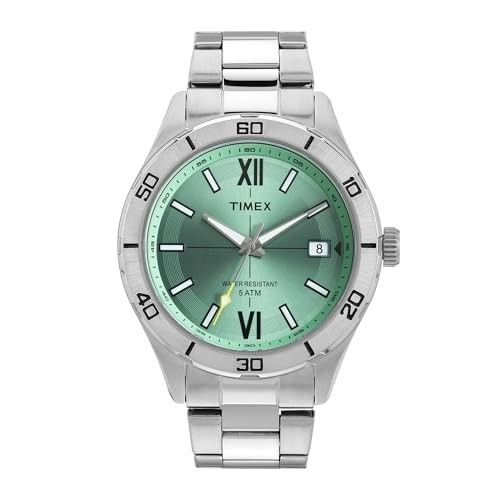 TIMEX Analog Watch for Men Available in Multicolor Dial & Silver Stainless Steel Bracelet Band - Water Resistant Wrist Watches