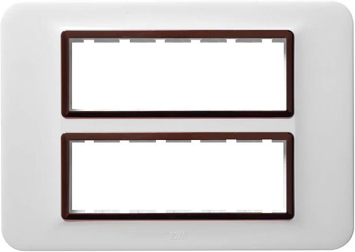 Anchor By Panasonic 66912BA Roma Urban Modular Polycarbonate 12M Square (Brushed Aluminium, Pack of 5)