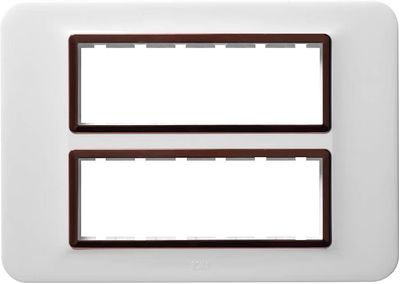 Anchor By Panasonic 66912BA Roma Urban Modular Polycarbonate 12M Square (Brushed Aluminium, Pack of 5)