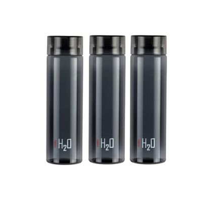 CELLO H2O Premium Edition Water Bottles Set of 3 Pcs For Daily Use 1000ml Each, Grey | Unbreakable BPA-Free Leakproof Refrigerator Safe Pet Water Bottle For School, Office, Kitchen & Travel