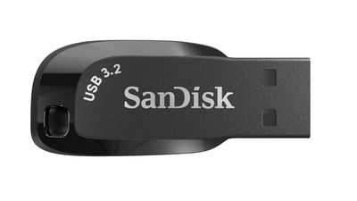 SANDISK Ultra Shift 128GB, USB 3.2, Flash Drive, 100MB/s R, Pendrive, Black (SDCZ410-128G-I35)