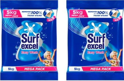 Surf Excel Easy Wash Detergent Powder - 5 Kg (Pack of 2)