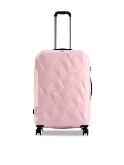 Buy IT Luggage Pink Textured Hard Sided Medium Trolley Bag - Trolley Bag for Unisex 19388638 | Myntra
