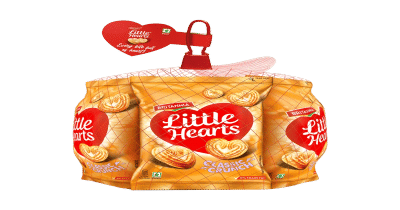 Instamart : Britannia Little Hearts Classic Crunch (Pack Of 4)