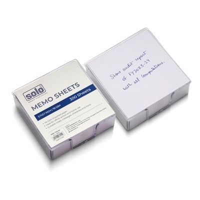 [MRP Error] SOLO Memo White Sheets Pack of 2 - 300 Plain Note Sheets