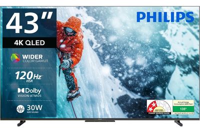 PHILIPS 109 cm (43 inches) 8100 Series 4K Ultra HD Smart QLED Google TV 43PQT8100/94