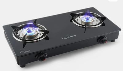 Lifelong Glass Manual Gas Stove