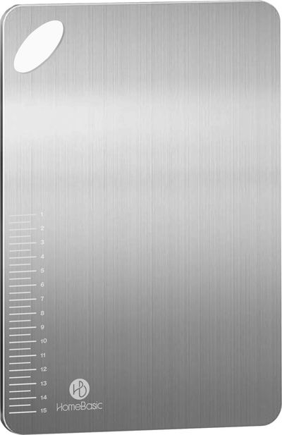 HOMEBASIC Stainless Steel Chopping Board @ ₹348 Only | Food-Grade 304 Steel | Dishwasher Safe!