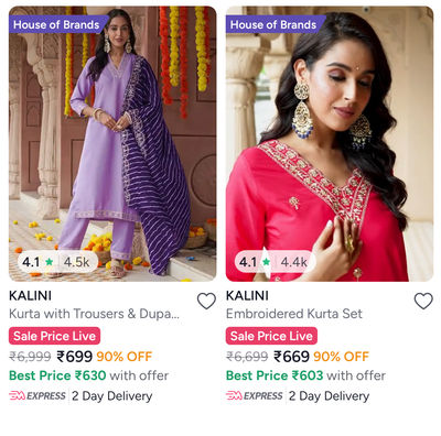 Kalini kurta sets