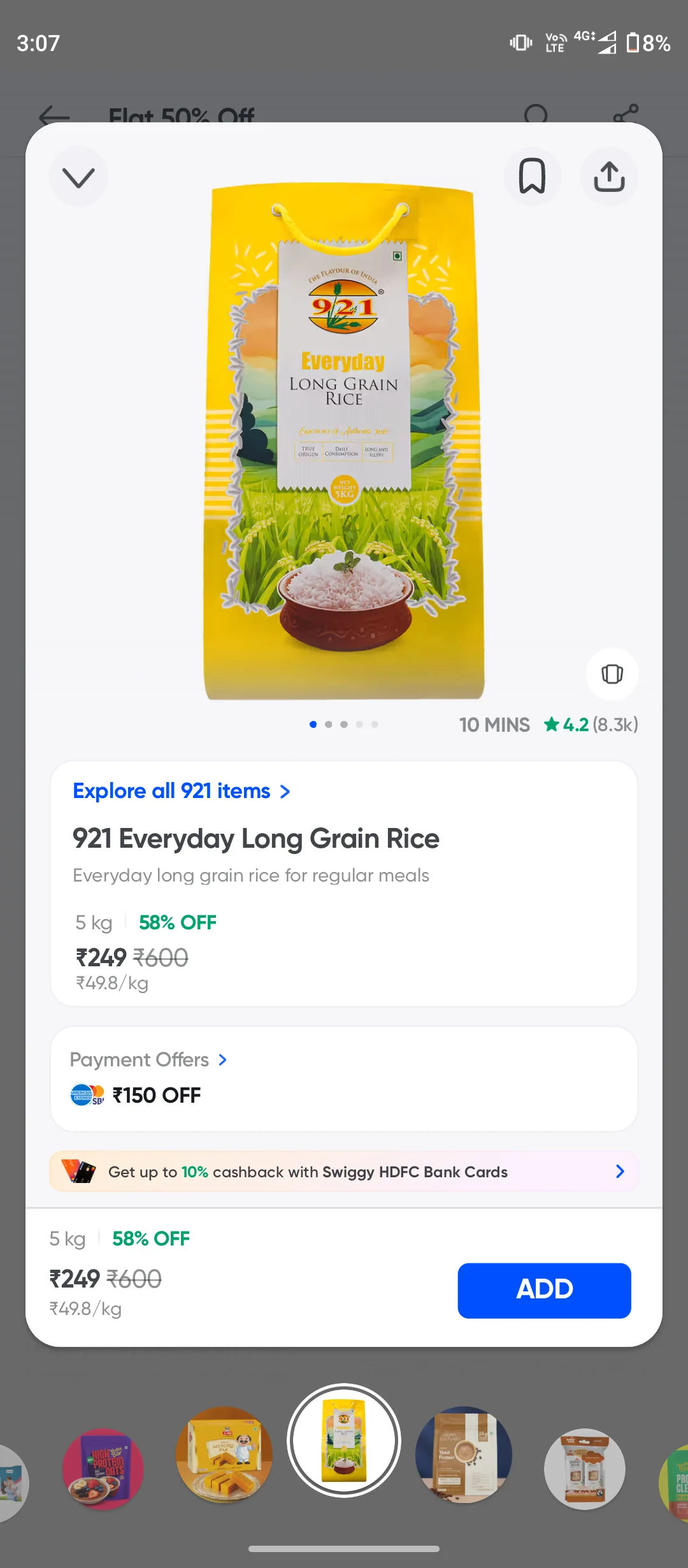 921 Everyday Long Grain Rice - 5 kg