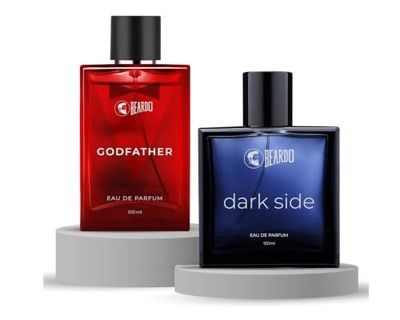 BEARDO Dark Side & Godfather Perfume For Men Spicy Scent Liquid, 100 Ml X 2