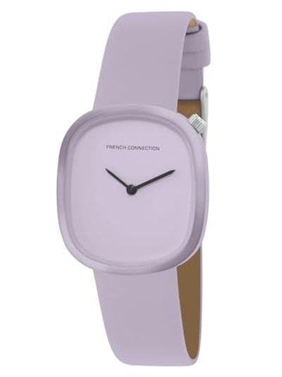 French Connection Silicone Analog Purple Dial Women's Watch-Fcs10Pr