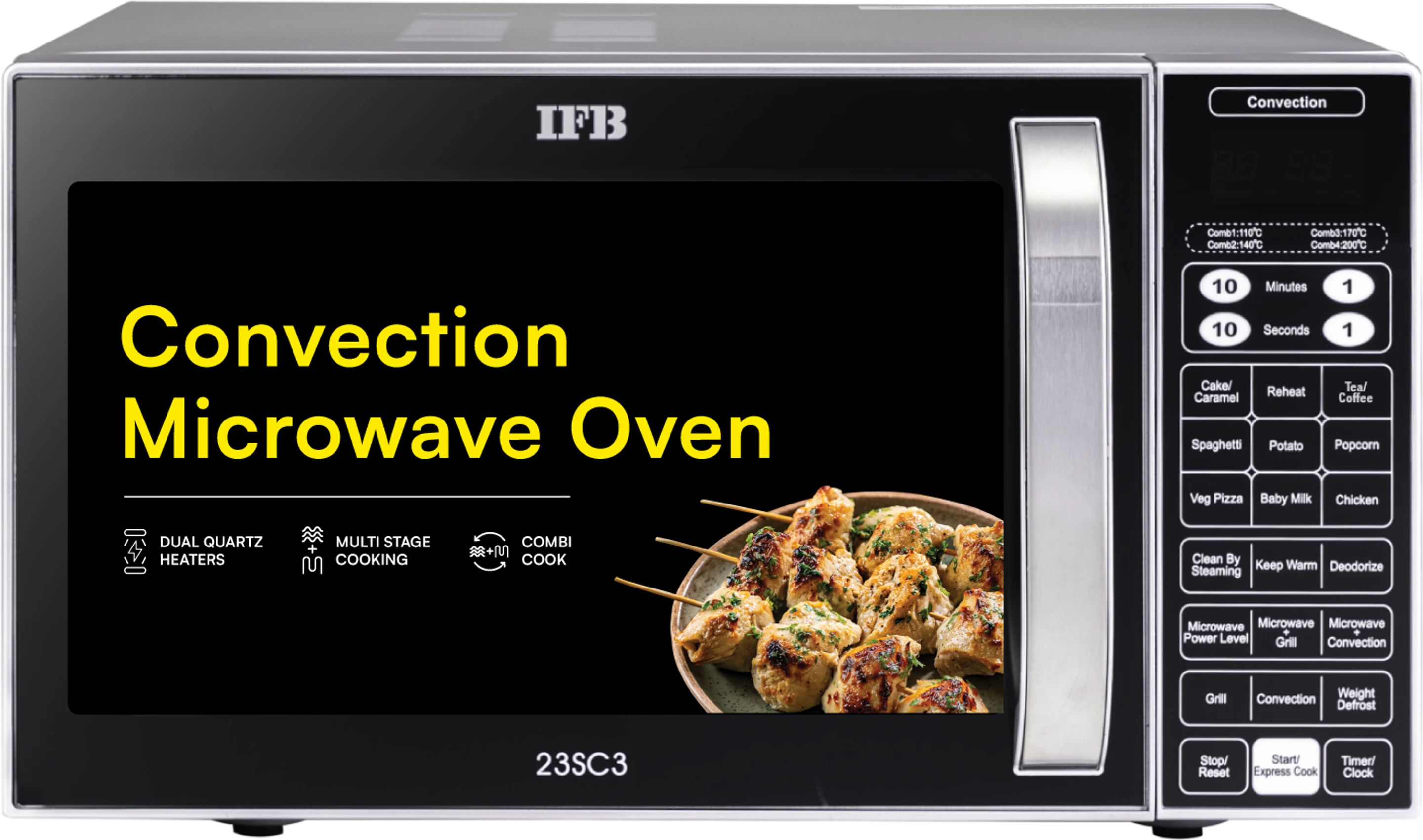 IFB 23 L Convection Microwave Oven (71 Auto Cook Menus, Grill & Combi Mode) at Rs. 8,686 (With HDFC Credit Card EMI)