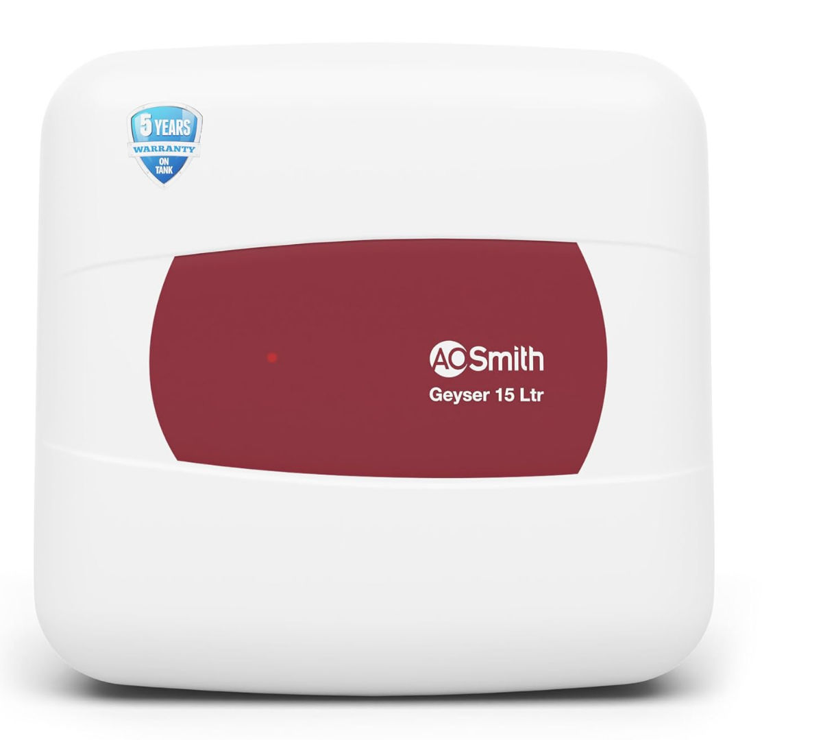 AO Smith Geyser 15 Litre 5 Star Rating (BEE) | Powerful 2KW Heating | Storage Water Heater With 2X Corrosion Resistant Blue Diamond Glass Tank | Warranty: 5 Yr Tank, 2 Yr Comprehensive | HSE-SHS-015
