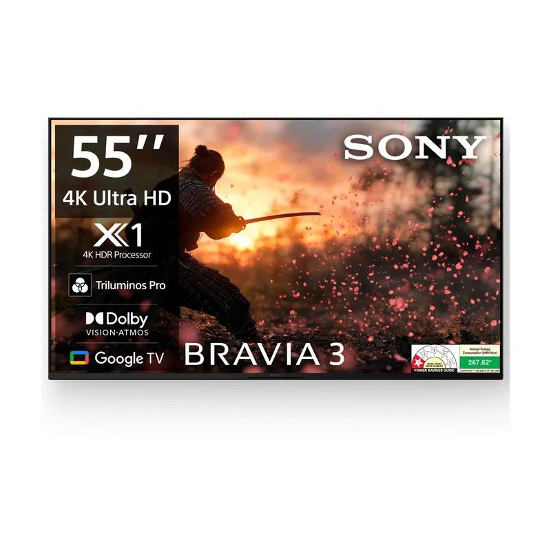 SONY Bravia 3 138.8 cm (55 inch) Ultra HD (4K) LED Smart Google T...more