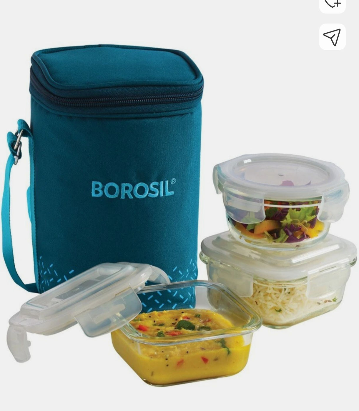 Upto 79% Off On Borosil Lunch Boxes (Coupon + supercoins)