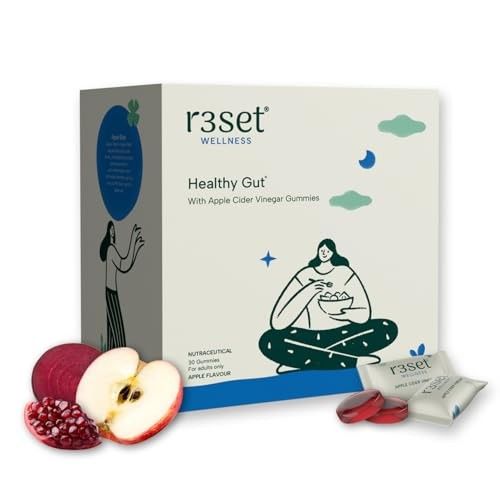 R3SET Apple Cider Vinegar Gummies for Poor Digestion, Weight Gain - 30 Days